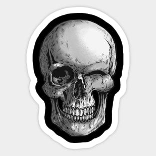 Skull wink Sticker